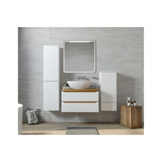 Тумба для комплекта MIXLINE Виктория-80 подвесная, дуб светлый