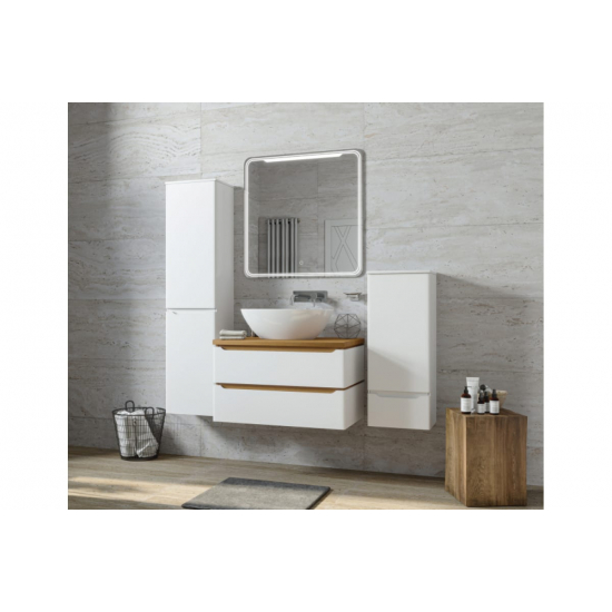 Тумба для комплекта MIXLINE Виктория-80 подвесная, дуб светлый