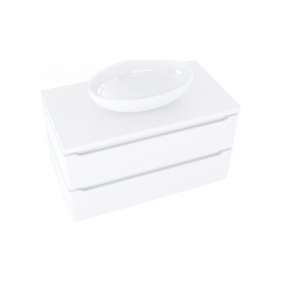 Тумба для комплекта MIXLINE Виктория-90 подвесная, софт белый