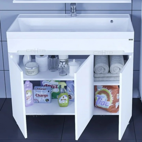 Тумба для комплекта САНТА Лондон 100 напольная, 3 дверцы