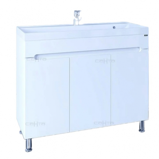 Тумба для комплекта САНТА Лондон 100 напольная, 3 дверцы