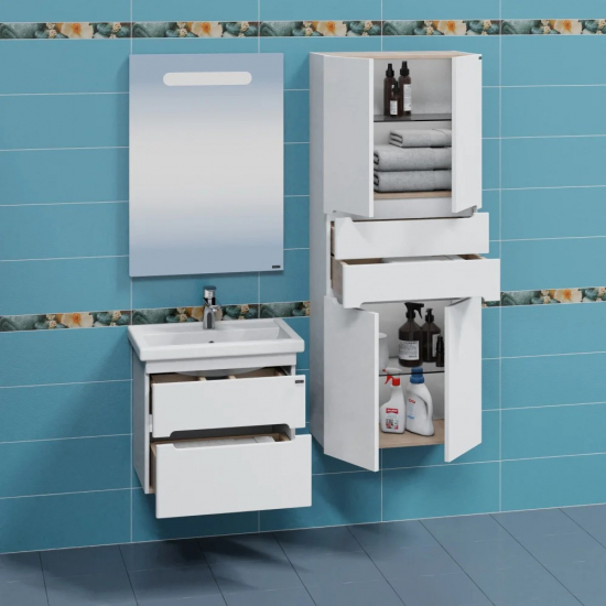 Тумба для комплекта САНТА Лондон 60 подвесная, 2 ящика