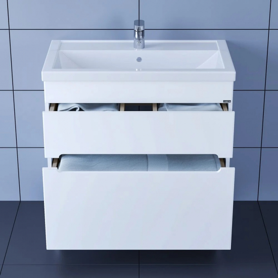 Тумба для комплекта САНТА Лондон 80 напольная, 2 ящика