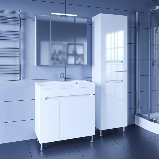 Тумба для комплекта САНТА Лондон 80 напольная, 3 дверцы