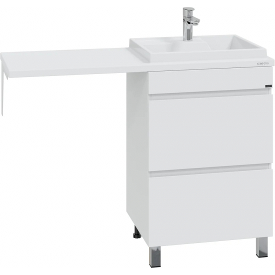 Тумба для комплекта САНТА Марс 59 напольная, с ящиками, для стиральной машины