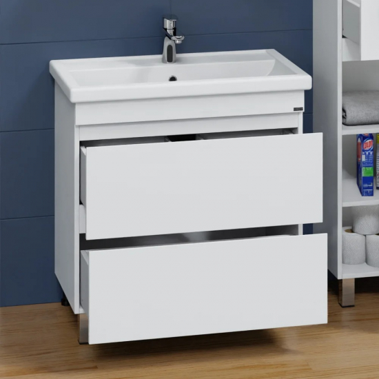 Тумба для комплекта САНТА Марс 80 напольная, с ящиками