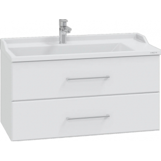 Тумба для комплекта САНТА Омега 100 подвесная, белая