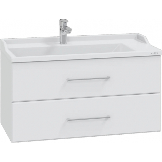 Тумба для комплекта САНТА Омега 100 подвесная, белая