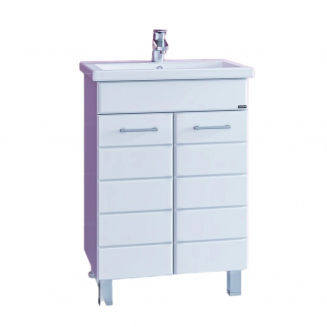 Тумба для комплекта САНТА Омега 60 напольная, 2 дверцы