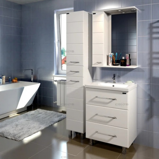 Тумба для комплекта САНТА Омега 60 напольная, 3 ящика