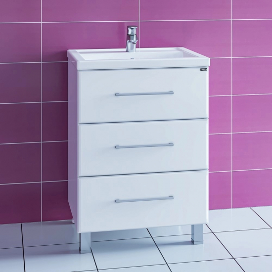 Тумба для комплекта САНТА Омега 60 напольная, 3 ящика