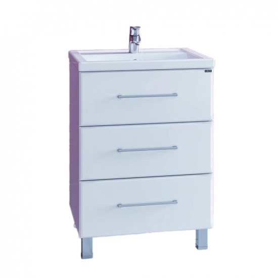 Тумба для комплекта САНТА Омега 60 напольная, 3 ящика