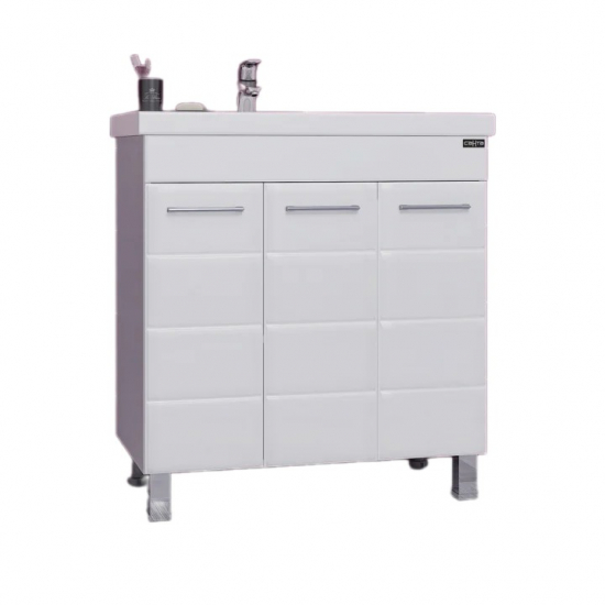 Тумба для комплекта САНТА Омега 80 напольная, 3 дверцы