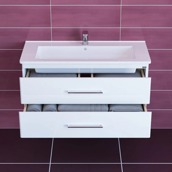 Тумба для комплекта САНТА Вегас 105 подвесная, 2 ящика