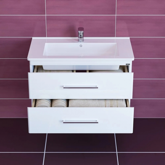 Тумба для комплекта САНТА Вегас 85 подвесная, 2 ящика