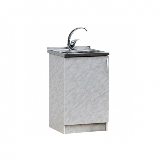 Тумба для мойки 50*43,5 ЛДСП Белый мрамор