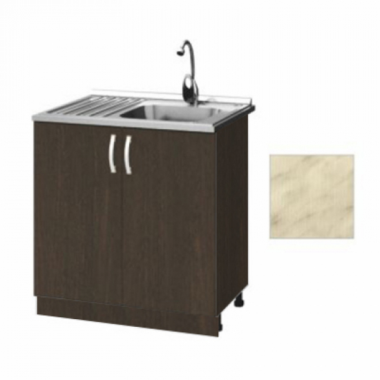 Тумба для мойки 80*43,5 ЛДСП Белый мрамор