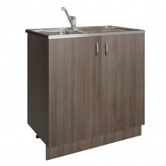 Тумба для мойки 80*43,5 ЛДСП Ясень шимо темный