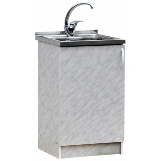 Тумба для мойки САНТРЕК 50*50 ЛДСП Каррара