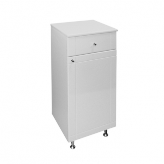 Тумба MIXLINE Посейдон-35 с бельевой корзиной, белая