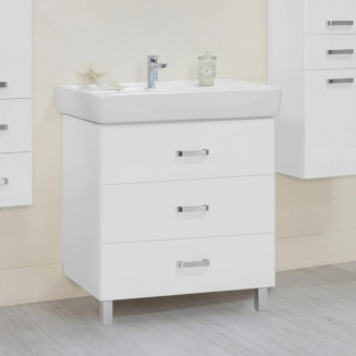 Тумба с раковиной АКВАТОН Америна М 80 белая