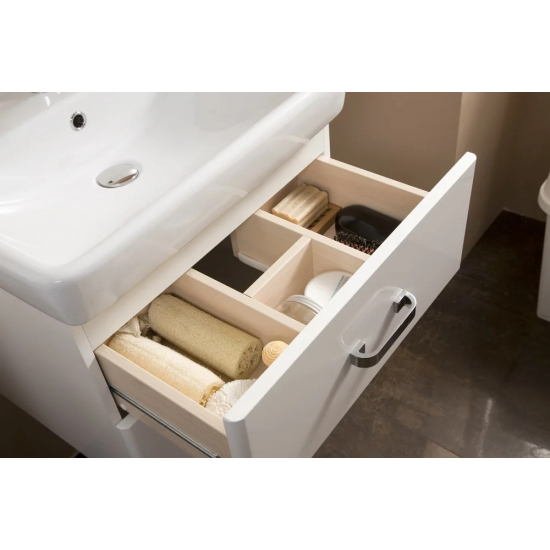 Тумба с раковиной АКВАТОН Америна М 80 белая