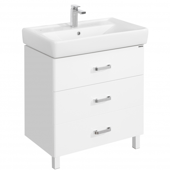 Тумба с раковиной АКВАТОН Америна М 80 белая