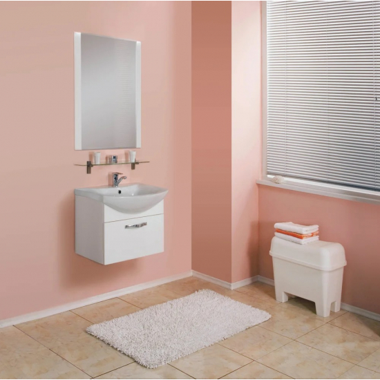 Тумба с раковиной АКВАТОН Ария 65 белая