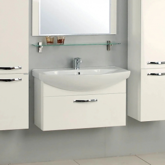 Тумба с раковиной АКВАТОН Ария 80 белая