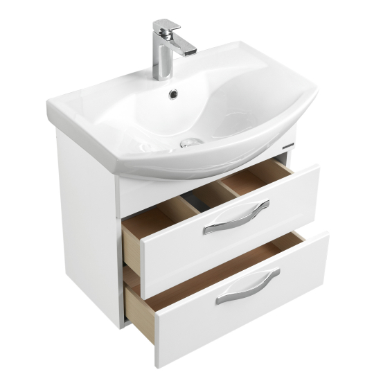 Тумба с раковиной АКВАТОН Ария М 50 белая