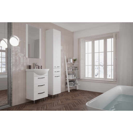 Тумба с раковиной АКВАТОН Ария Н 50 белая