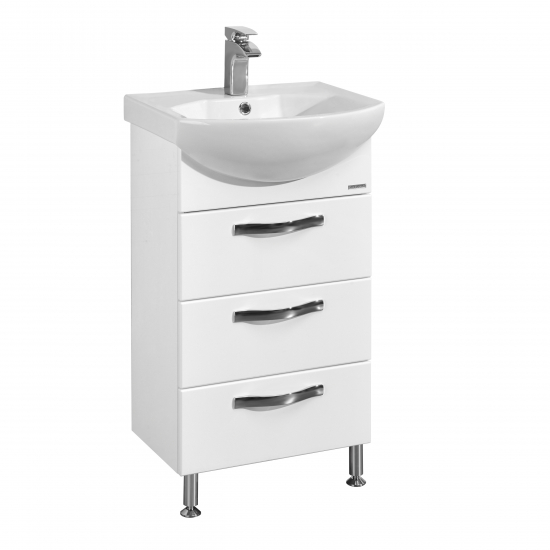 Тумба с раковиной АКВАТОН Ария Н 50 белая