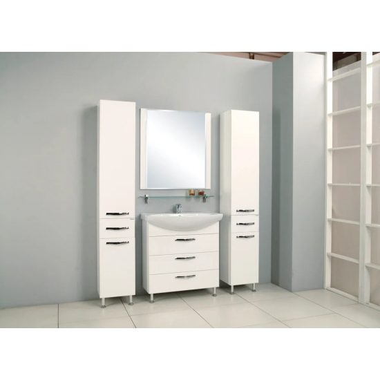 Тумба с раковиной АКВАТОН Ария Н 80 белая