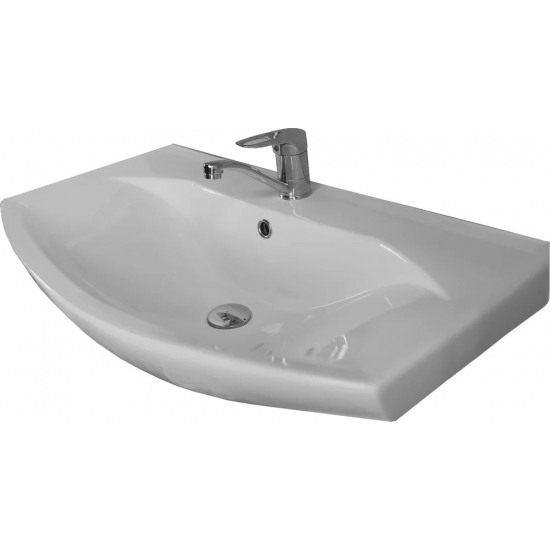 Тумба с раковиной АКВАТОН Ария Н 80 белая