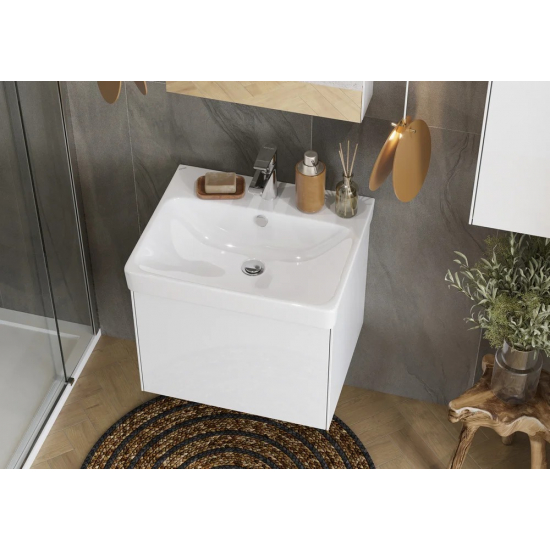 Тумба с раковиной АКВАТОН Асти 55 белая