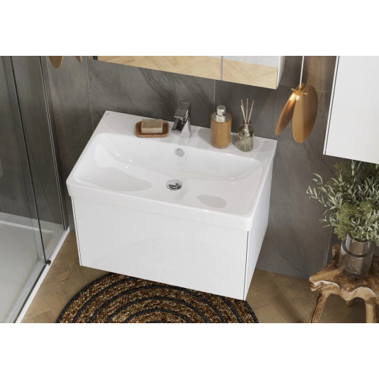 Тумба с раковиной АКВАТОН Асти 70 белая