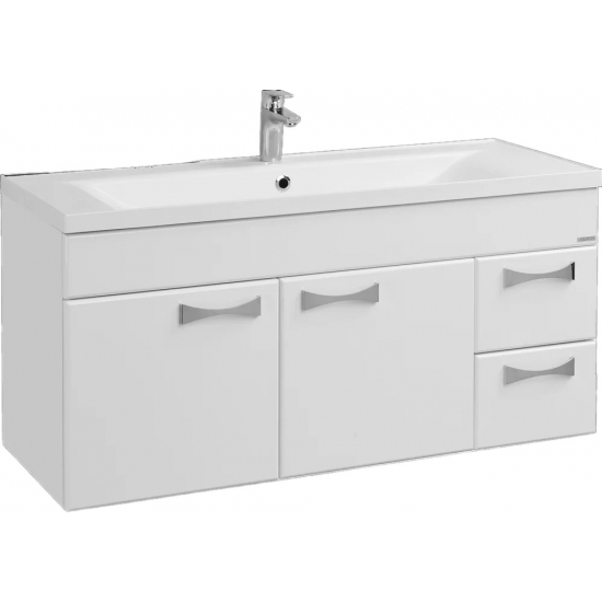 Тумба с раковиной АКВАТОН Диор 120 белая