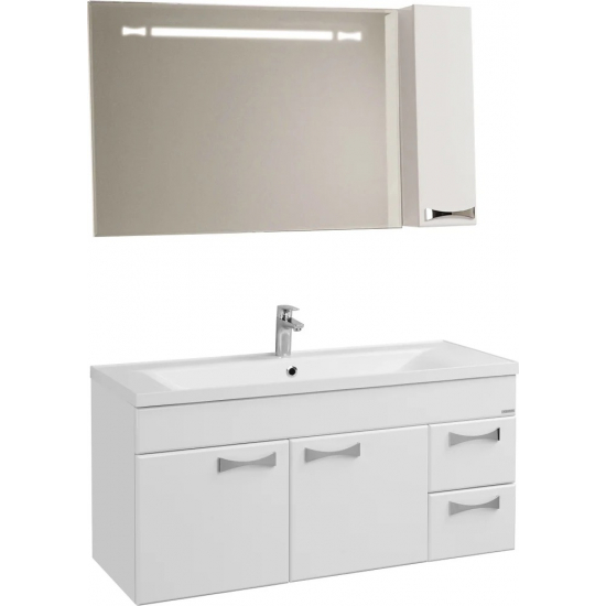 Тумба с раковиной АКВАТОН Диор 120 белая