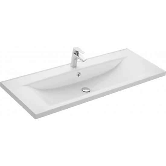 Тумба с раковиной АКВАТОН Диор 120 белая