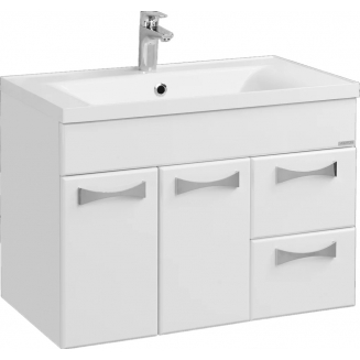 Тумба с раковиной АКВАТОН Диор 80 белая