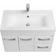 Тумба с раковиной АКВАТОН Диор 80 белая
