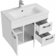 Тумба с раковиной АКВАТОН Диор 80 белая