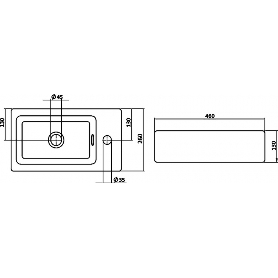 Тумба с раковиной АКВАТОН Эклипс М светлый эбони L