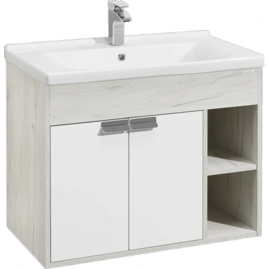 Тумба с раковиной АКВАТОН Флай 80 дуб крафт