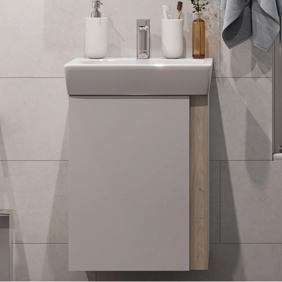 Тумба с раковиной АКВАТОН Кантри 50 белый/дуб верона