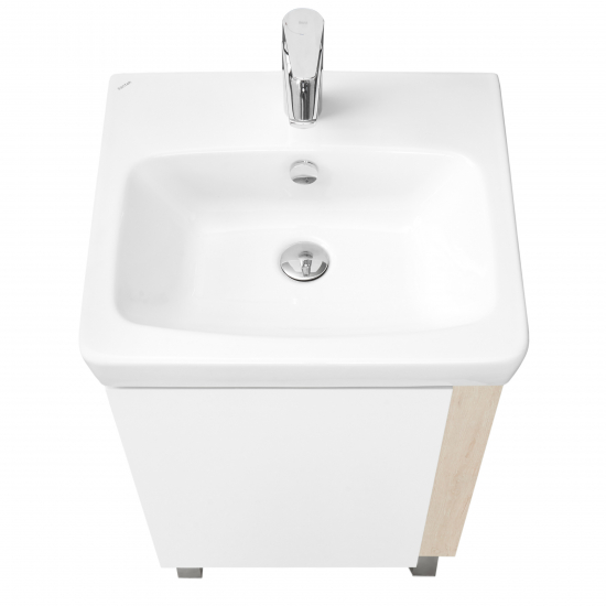 Тумба с раковиной АКВАТОН Кантри 50 белый/дуб верона