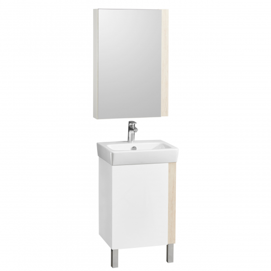 Тумба с раковиной АКВАТОН Кантри 50 белый/дуб верона