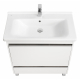Тумба с раковиной АКВАТОН Капри 80 подвесная, белая
