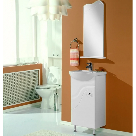 Тумба с раковиной АКВАТОН Колибри 45 белая