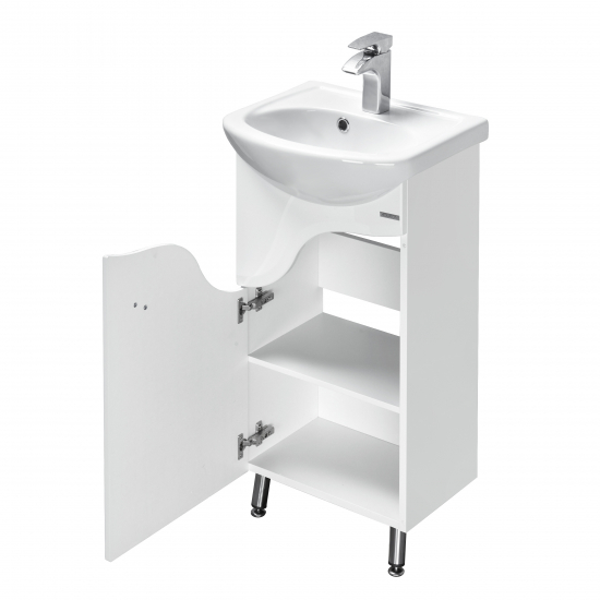 Тумба с раковиной АКВАТОН Колибри 45 белая